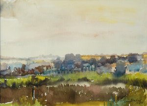 Rivière à travers le pré, 1980